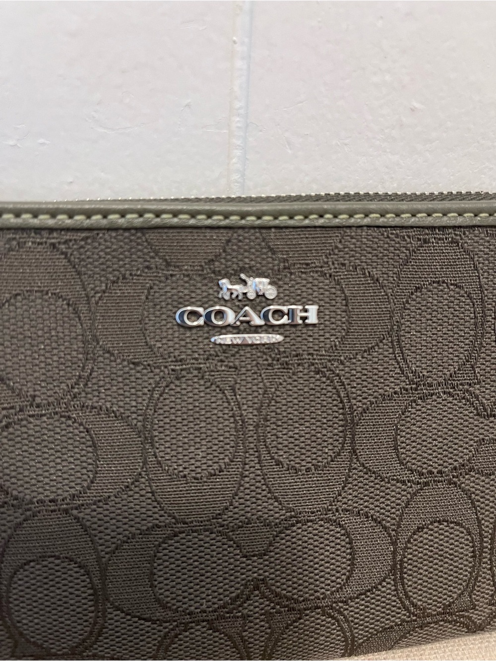 Coach Corner Zip Wristlet - Picture 2 of 6